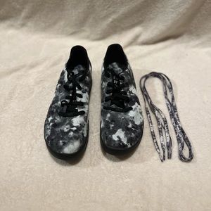 NoBull Canvas black tie die Trainers